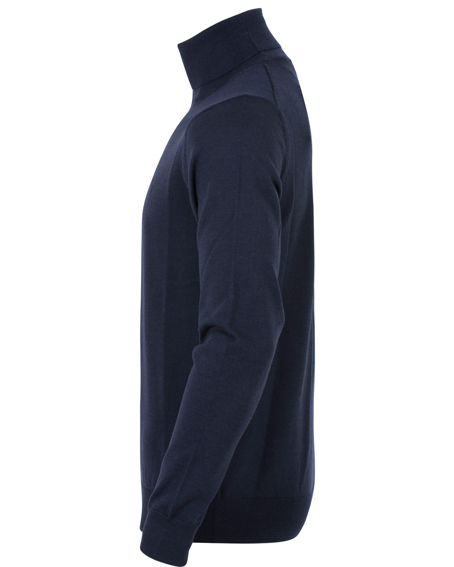 Herre | Gensere | GANT | Fine Merino Wool Turtleneck Marine