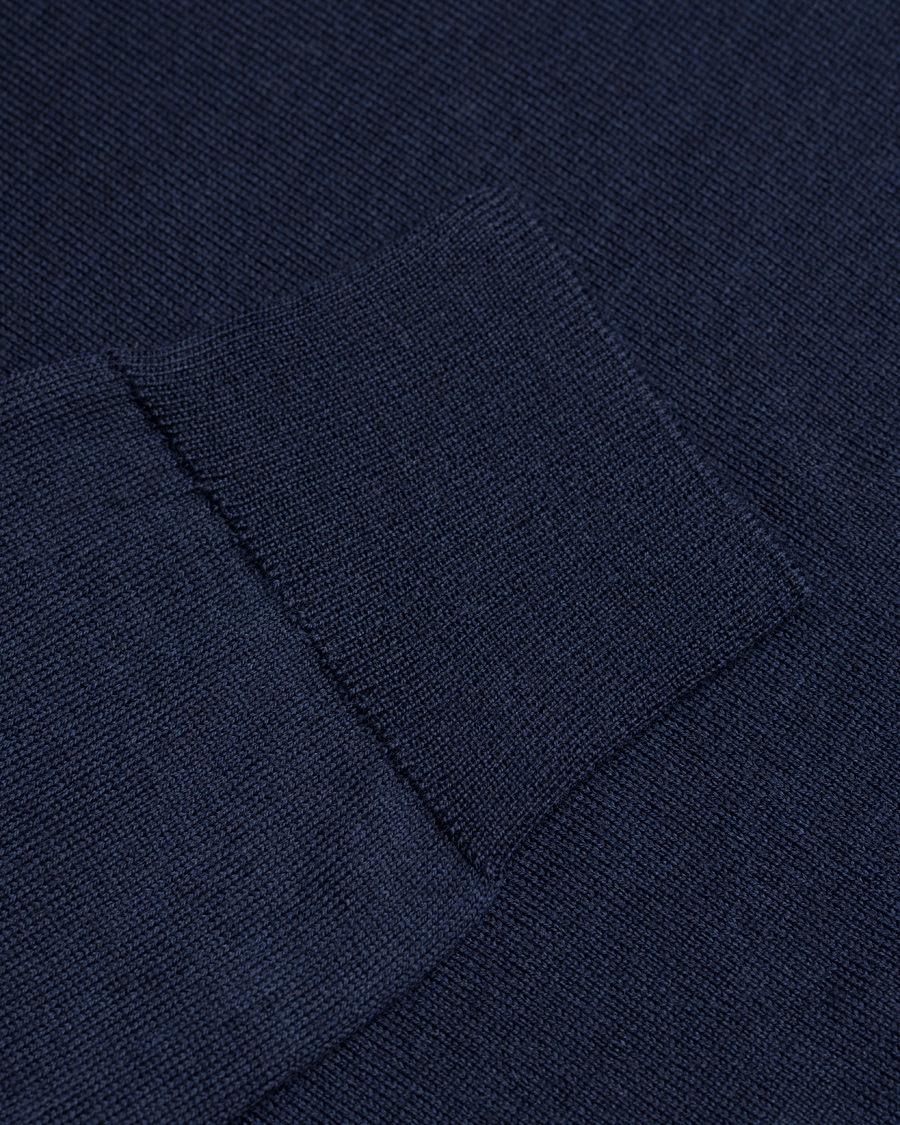 Herre | Gensere | GANT | Fine Merino Wool Turtleneck Marine