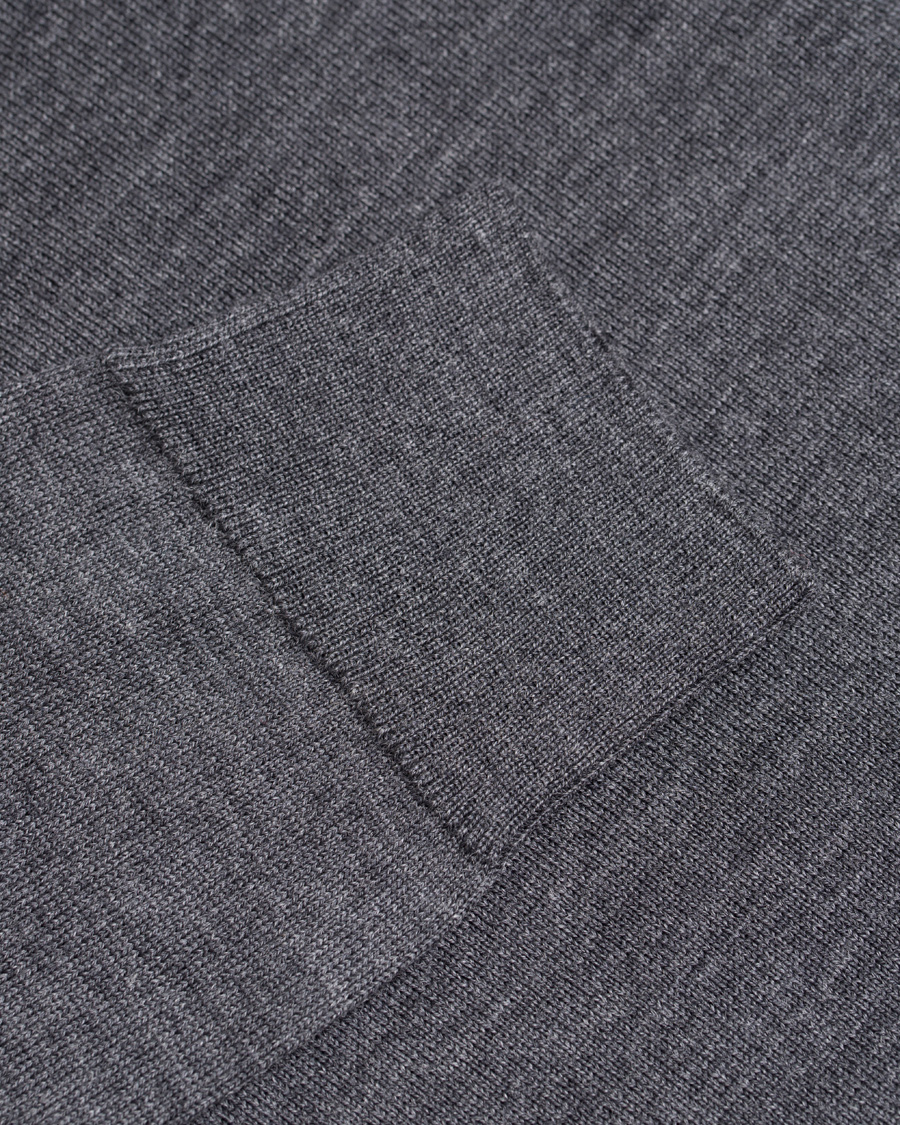 Herre | Gensere | GANT | Fine Merino Wool Turtleneck Antracite Melange
