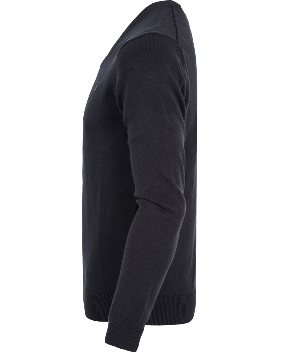 Herre | Gensere | GANT | Lightweight Cotton V-Neck Navy