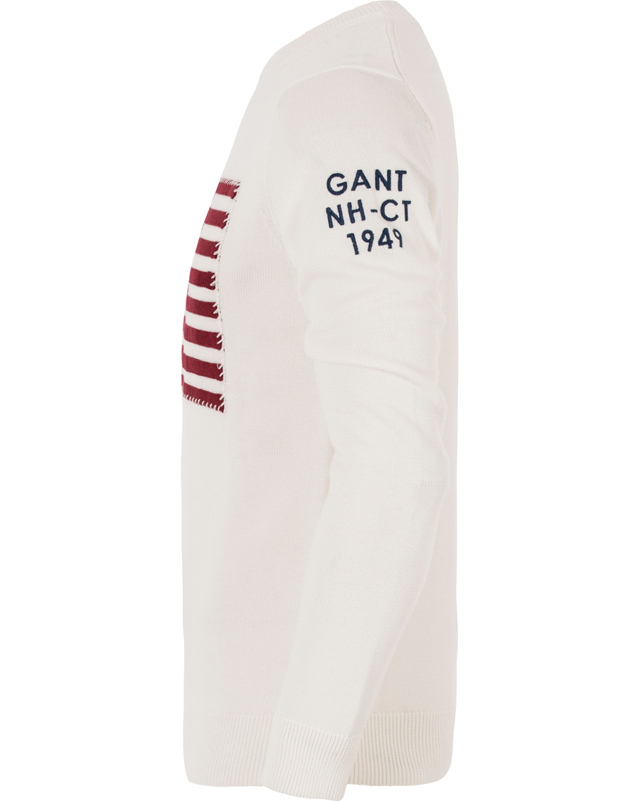Herre | Gensere | GANT | American Flag Sweater Off White
