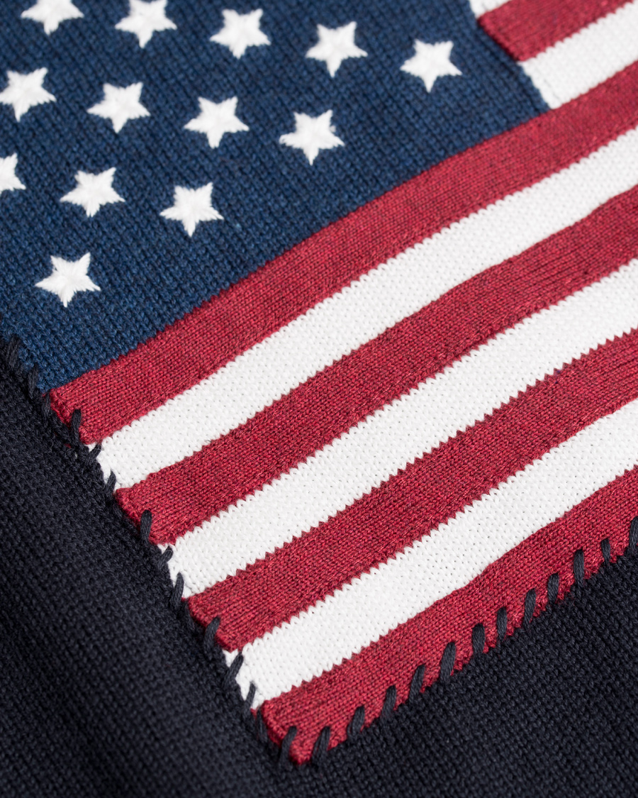 Herre | Gensere | GANT | American Flag Sweater Navy