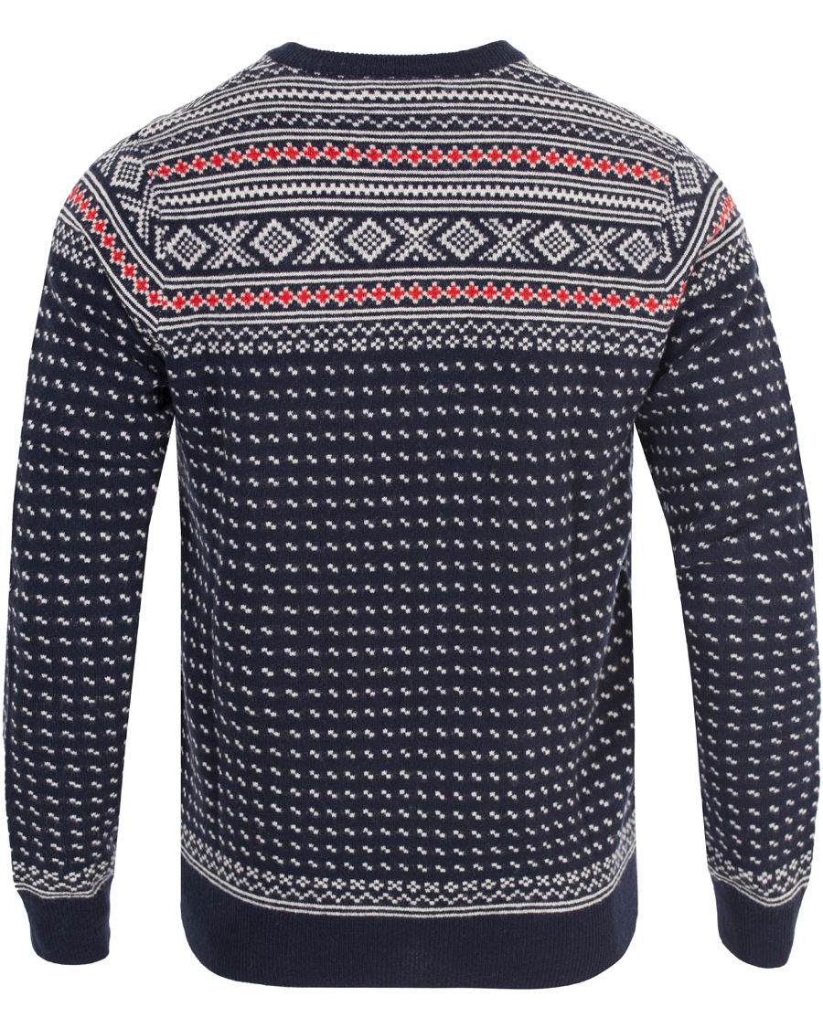 Herre | Gensere | GANT | Christmas Fairisle V-Neck Marine