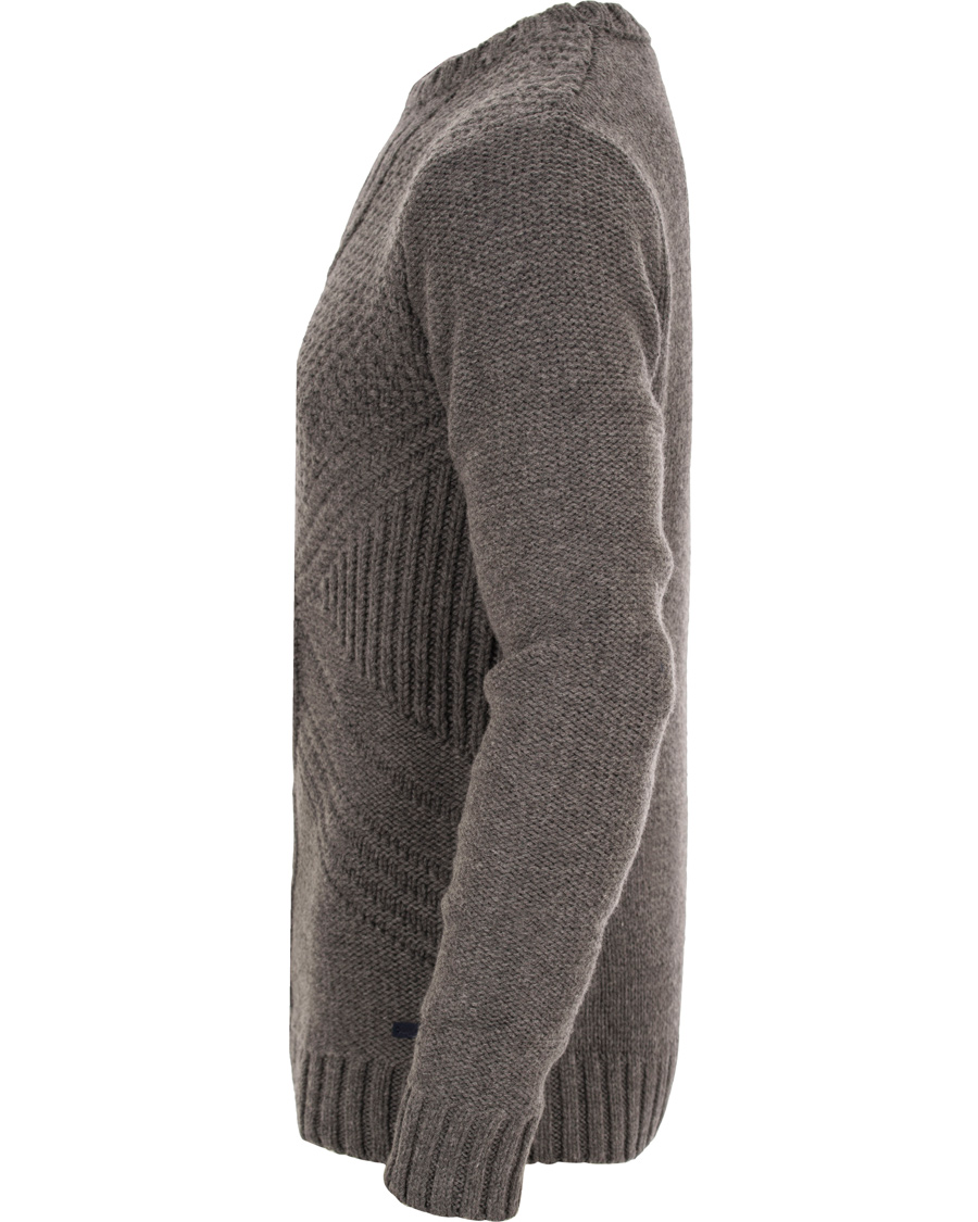Herre | Gensere | GANT | Cross Cable Crew Antracite Melange