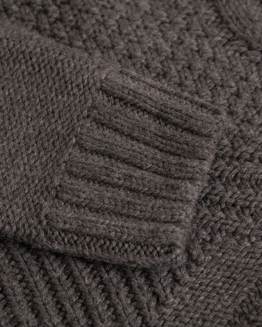 Herre | Gensere | GANT | Cross Cable Crew Antracite Melange