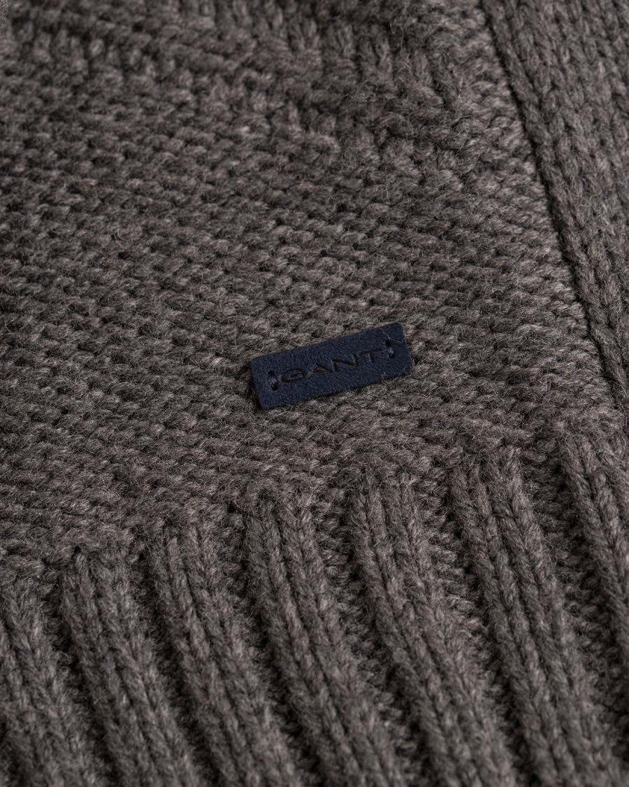 Herre | Gensere | GANT | Cross Cable Crew Antracite Melange