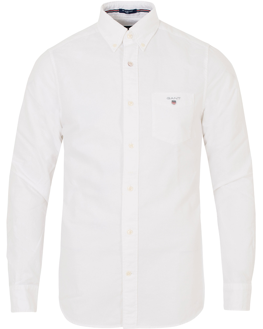 Herre | Skjorter | GANT | The Oxford Shirt Fitted Body White