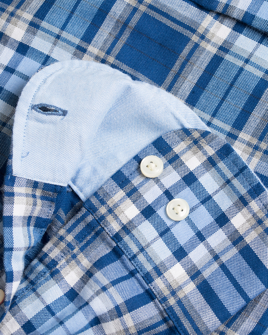 Herre | Skjorter | GANT | Tech Prep Oxford Gingham Regular Fit Shirt Yale Blue