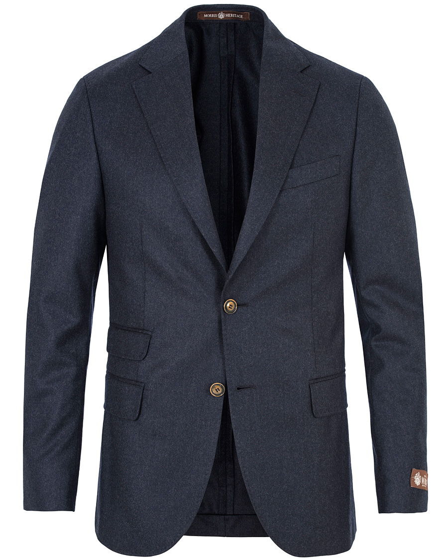 Herre | Dressjakker | Morris Heritage | Frank Light Flannel Blazer Navy