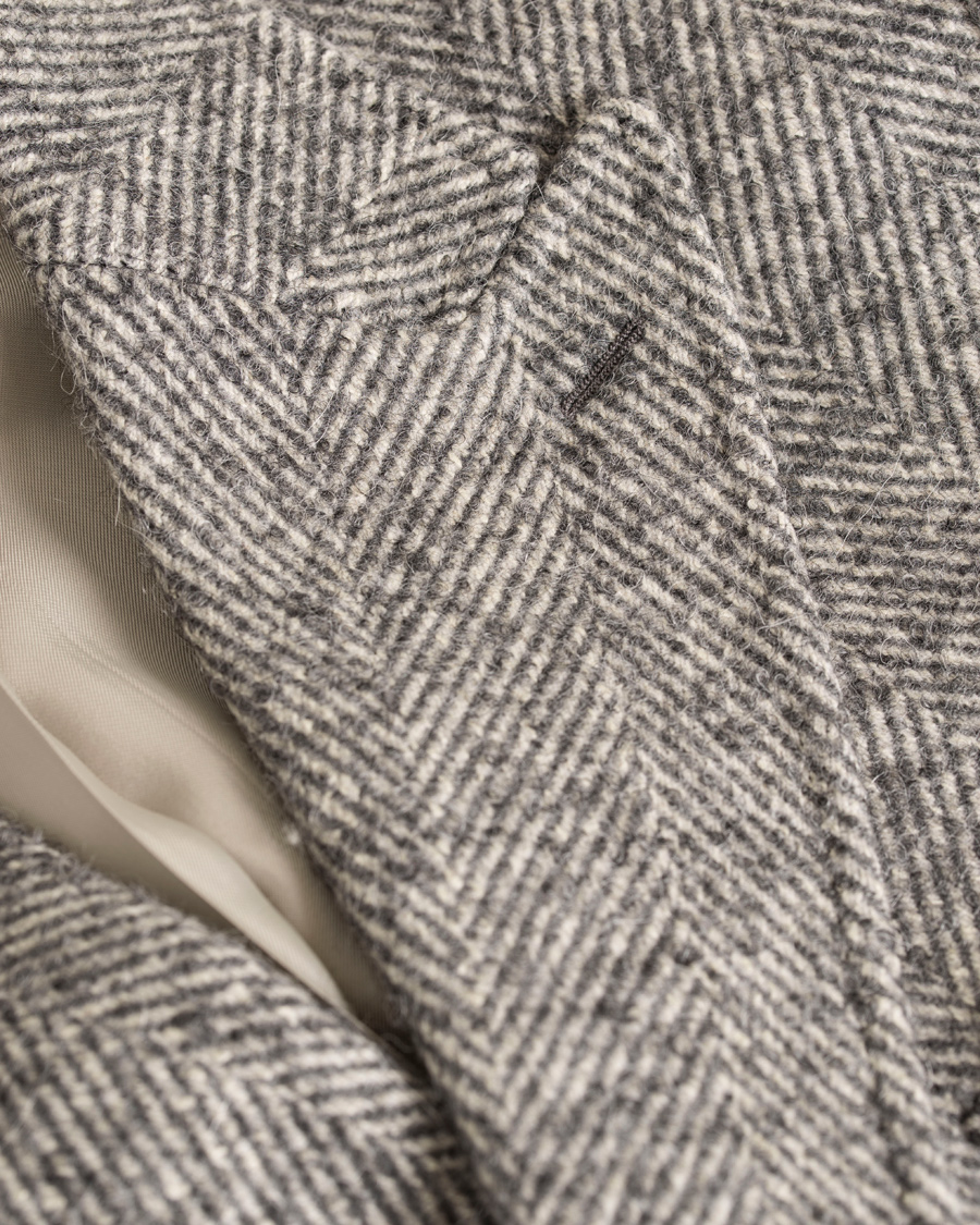 Herre | Jakker | Morris Heritage | Herringbone Coat Blazer Grey