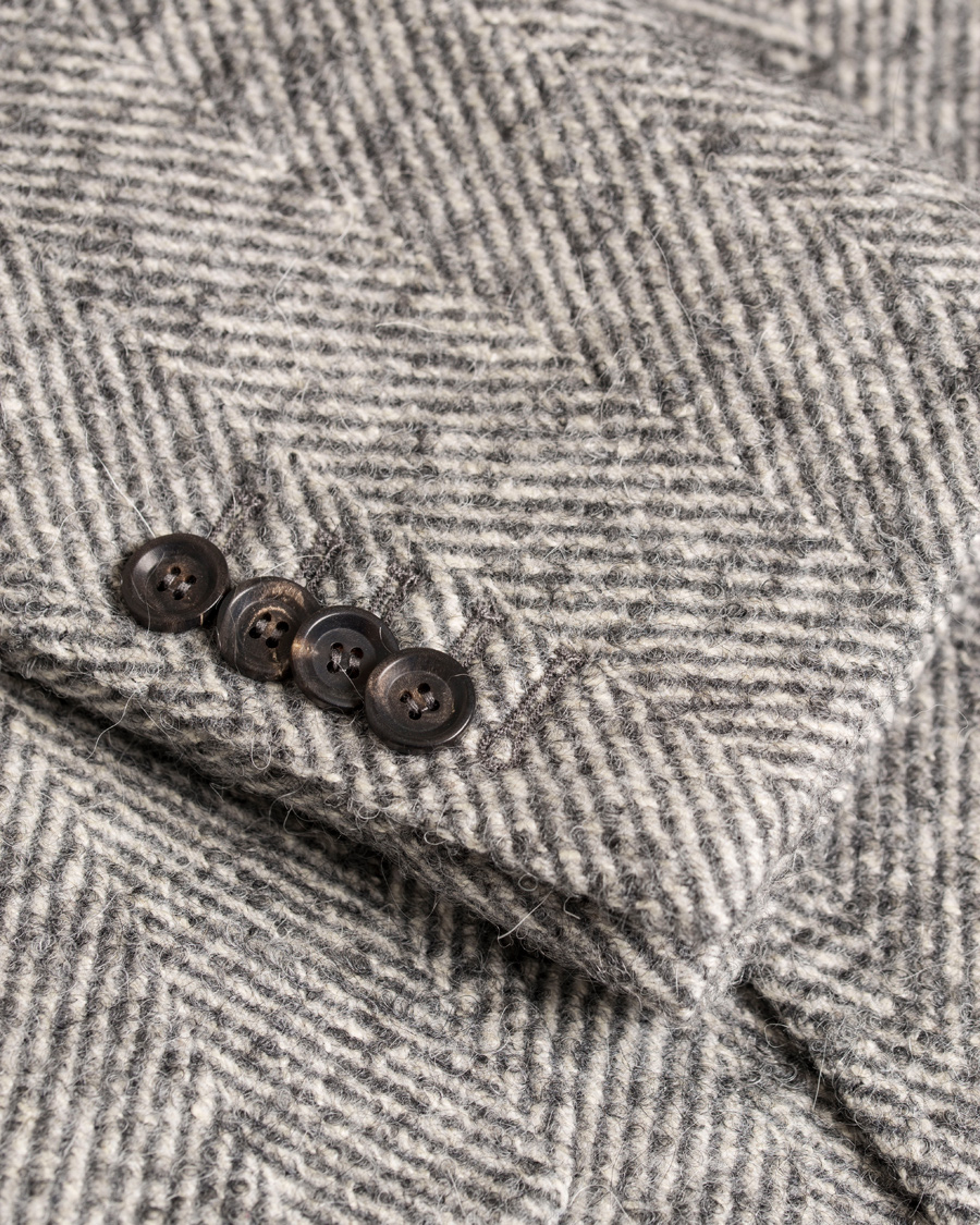 Herre | Jakker | Morris Heritage | Herringbone Coat Blazer Grey