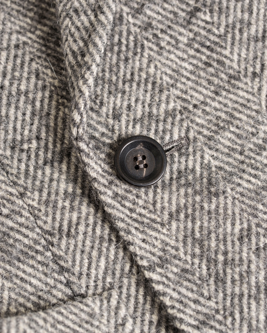 Herre | Jakker | Morris Heritage | Herringbone Coat Blazer Grey