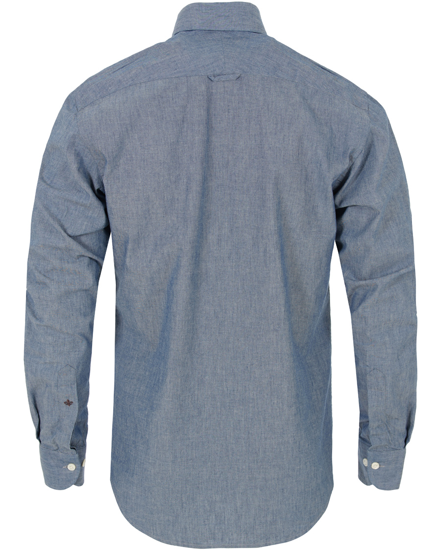 Herre | Skjorter | Morris Heritage | Chambray Button Down Shirt Blue