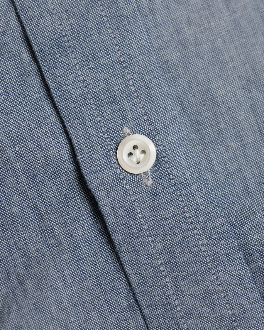 Herre | Skjorter | Morris Heritage | Chambray Button Down Shirt Blue