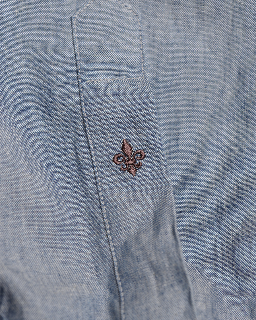 Herre | Skjorter | Morris Heritage | Chambray Button Down Shirt Blue