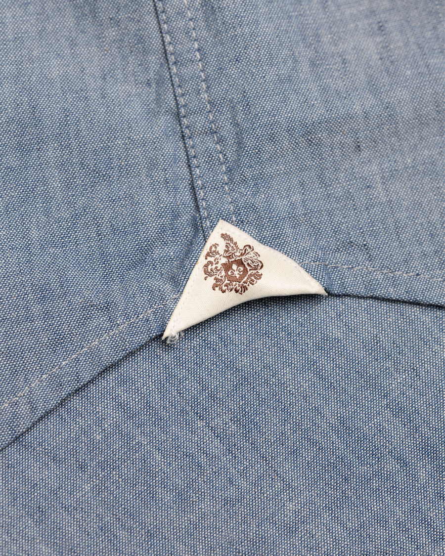 Herre | Skjorter | Morris Heritage | Chambray Button Down Shirt Blue