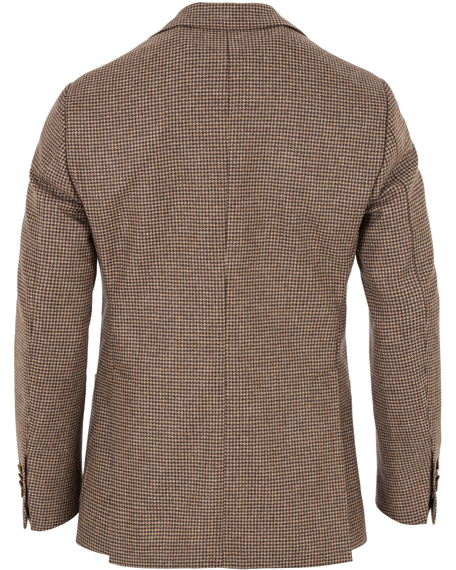 Herre | Dressjakker | Morris Heritage | Keith Light Flannel Houndstooth Blazer Brown