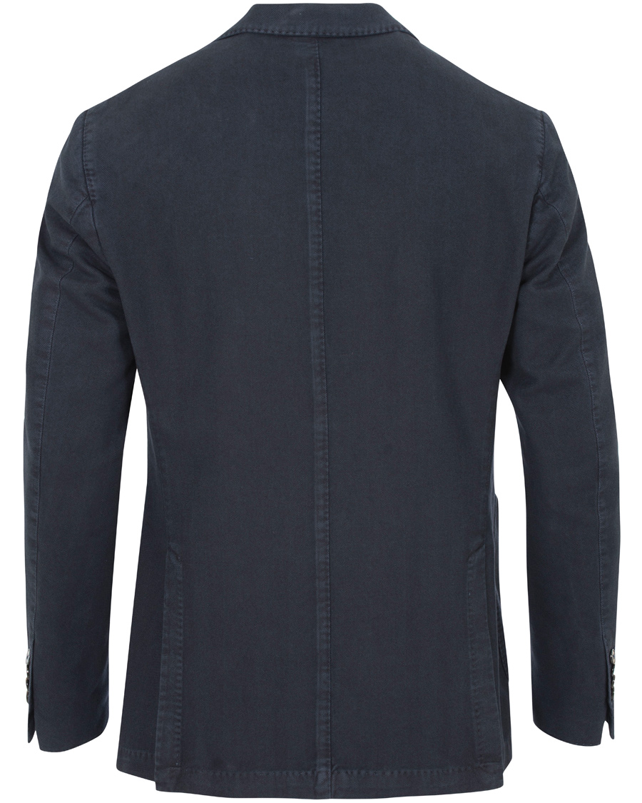 Herre | Dressjakker | L.B.M. 1911 | Jack Regular Cotton Herringbone Blazer Navy