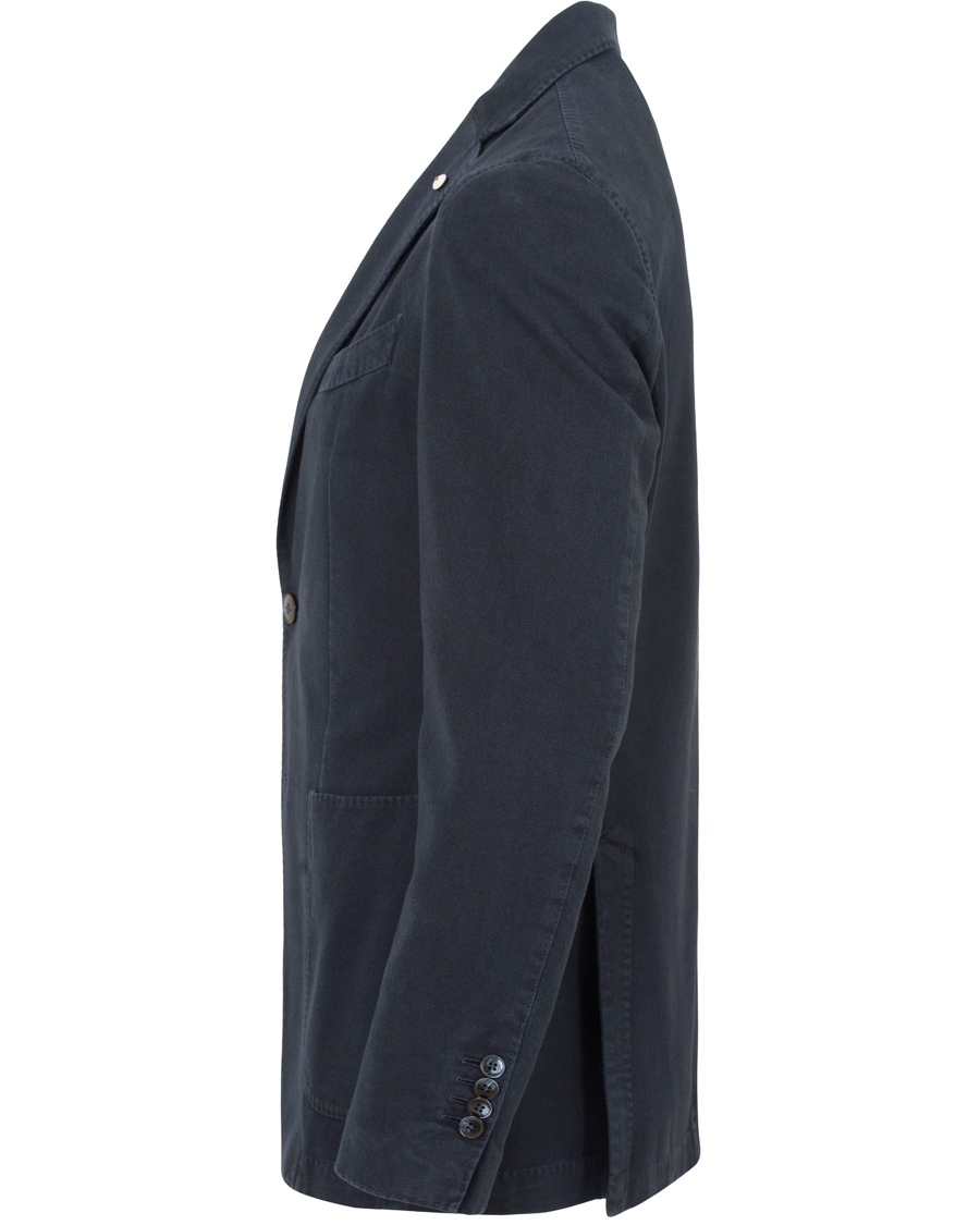 Herre | Dressjakker | L.B.M. 1911 | Jack Regular Cotton Herringbone Blazer Navy