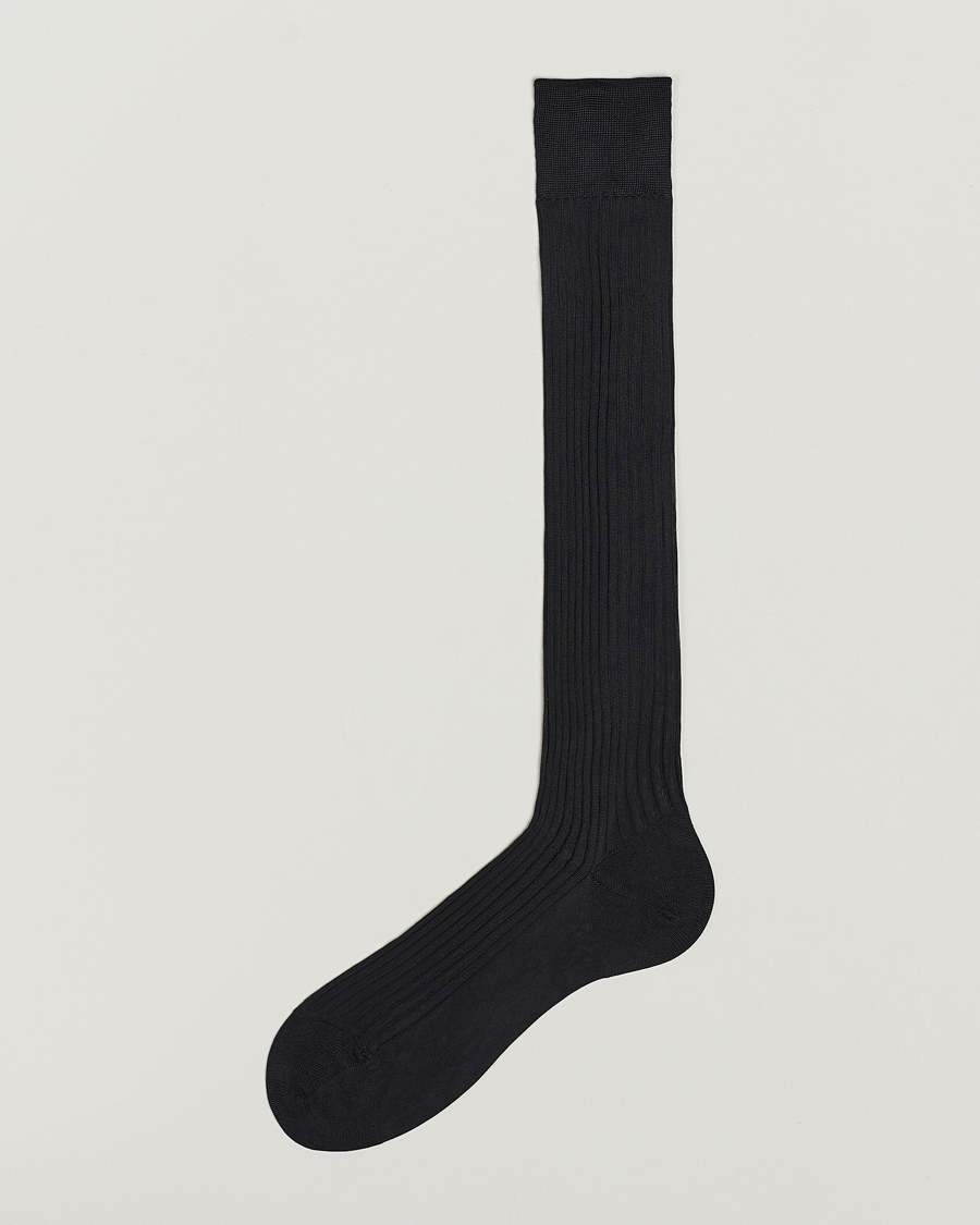 Herre | Undertøy | Pantherella | Baffin Silk Long Sock Black