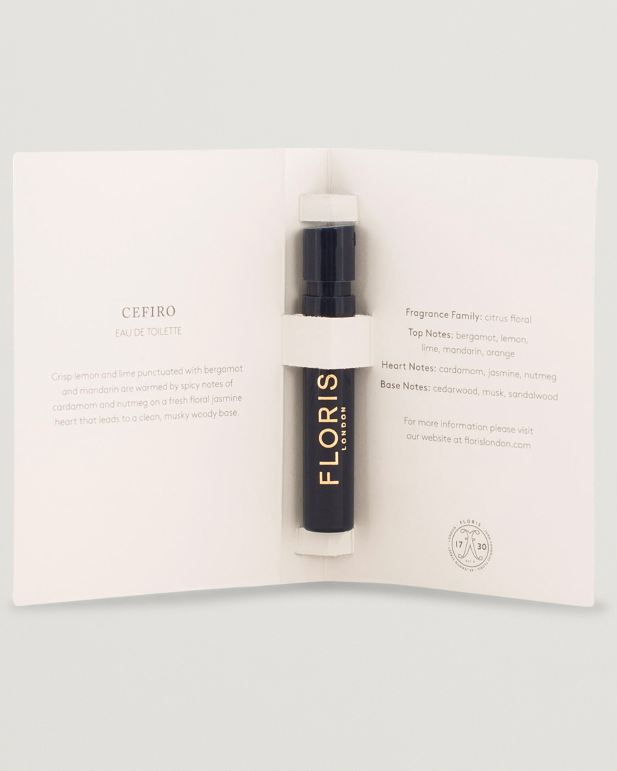 Herre | | | Floris London Cefiro Eau de Toilette 2ml Sample