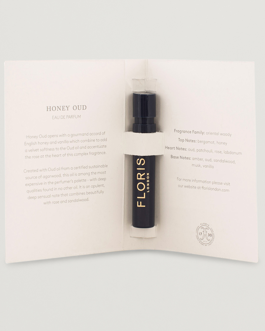 Herre | Gamle produktbilder |  | Floris London Honey Oud Eau de Parfum 1,2ml Sample