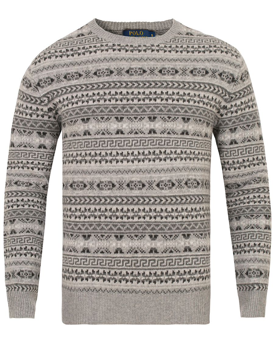 Herre | Gensere | Polo Ralph Lauren | Fairisle Crewneck Grey