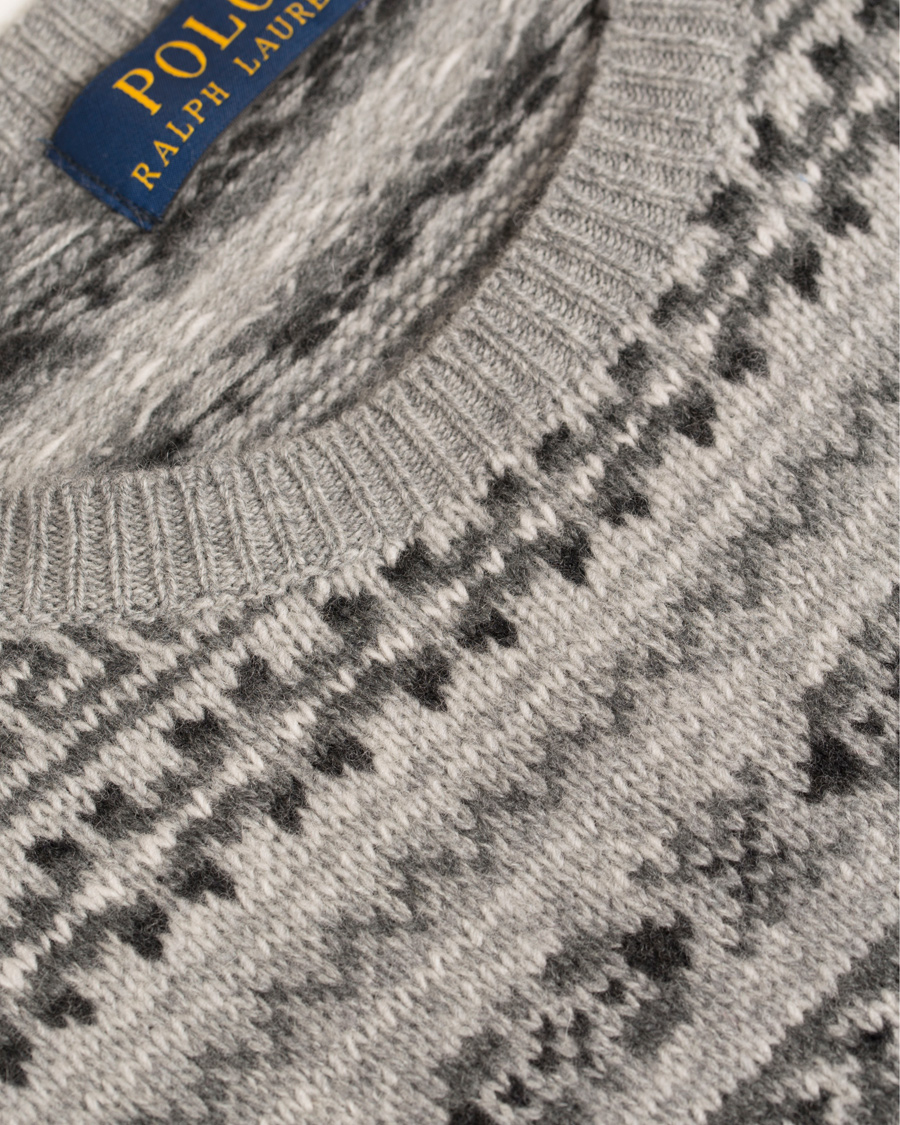 Herre | Gensere | Polo Ralph Lauren | Fairisle Crewneck Grey