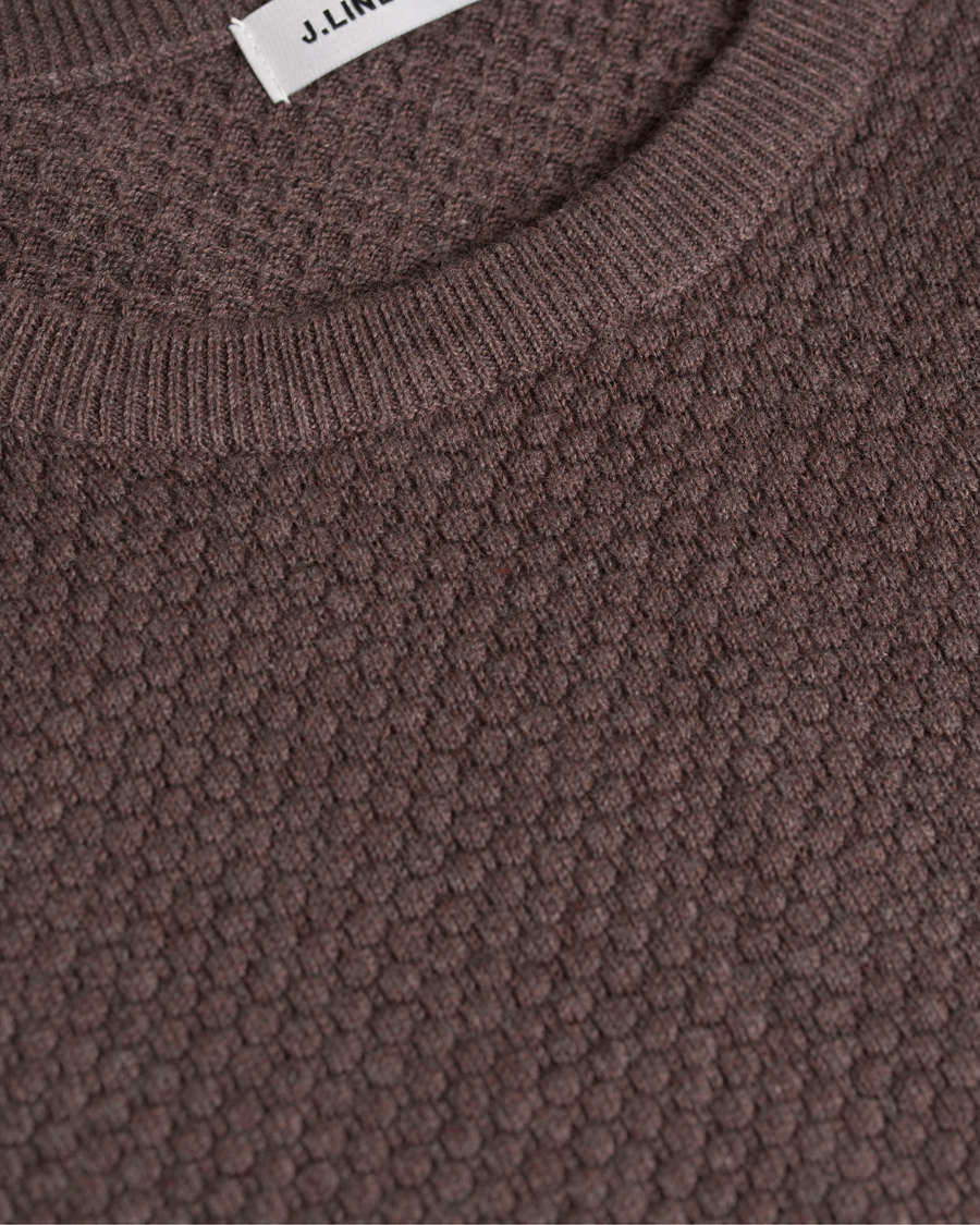 Herre | Gensere | J.Lindeberg | Dexter Circle Structure Sweater Brown
