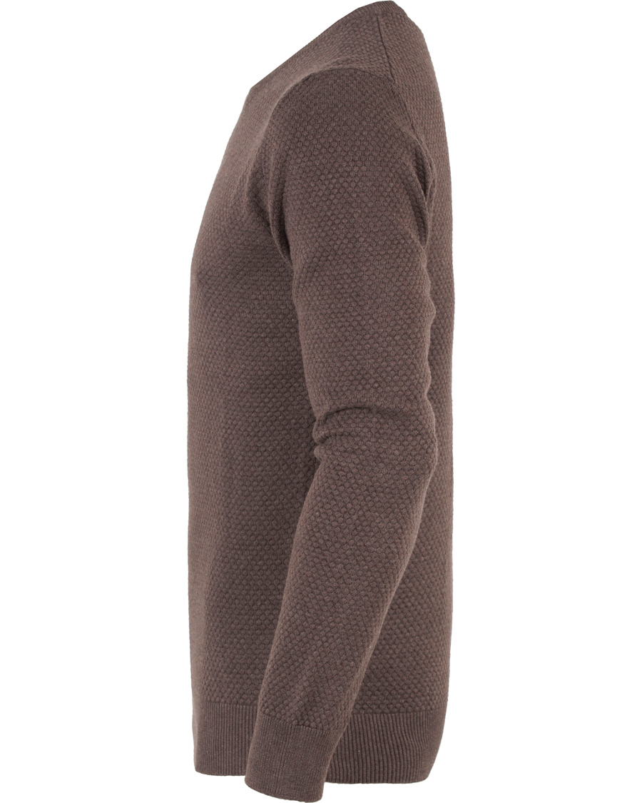 Herre | Gensere | J.Lindeberg | Dexter Circle Structure Sweater Brown