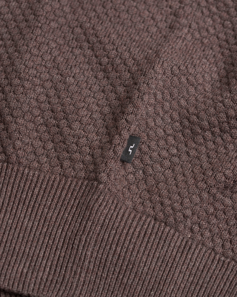 Herre | Gensere | J.Lindeberg | Dexter Circle Structure Sweater Brown