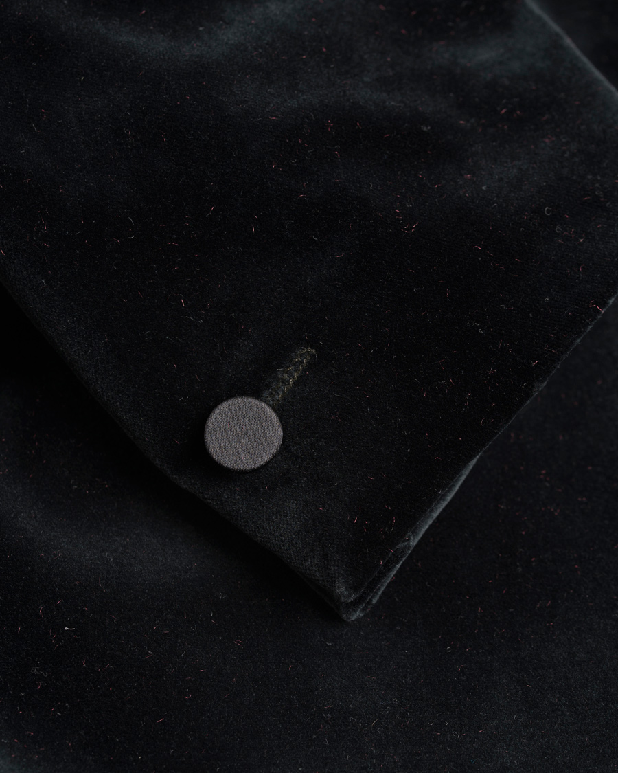 Herre | Dressjakker | J.Lindeberg | Savile Velvet Shawl Collar Tuxedo Dark Green
