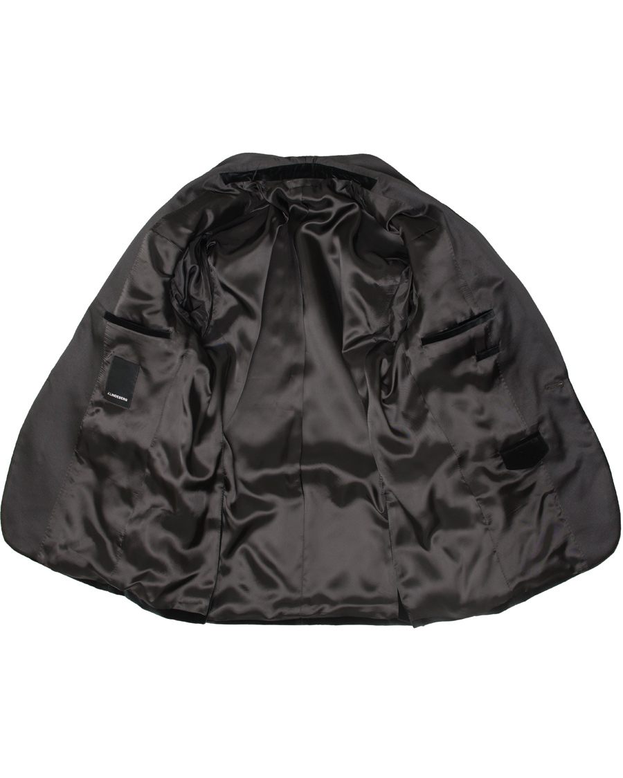 Herre | Dressjakker | J.Lindeberg | Savile Velvet Shawl Collar Tuxedo Dark Green