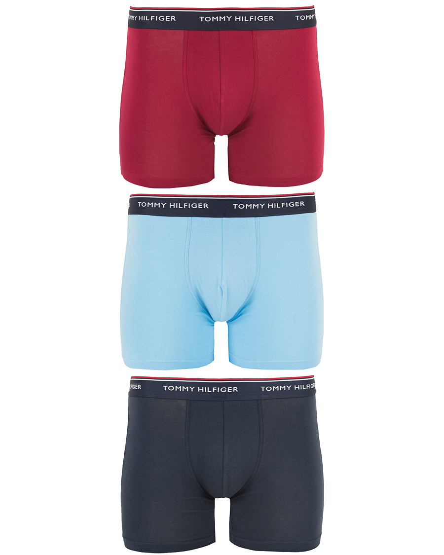 Herre | Undertøy | Tommy Hilfiger | Premium Ess Trunk 3-Pack Alaska Blue/Ruba Red/Blue
