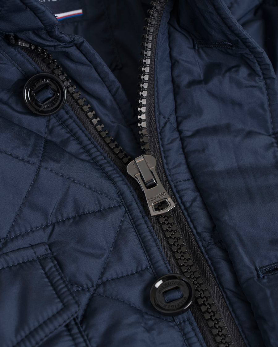 Herre | Jakker | Tommy Hilfiger | Diamond Quilted Bomber Jacket Navy Blazer