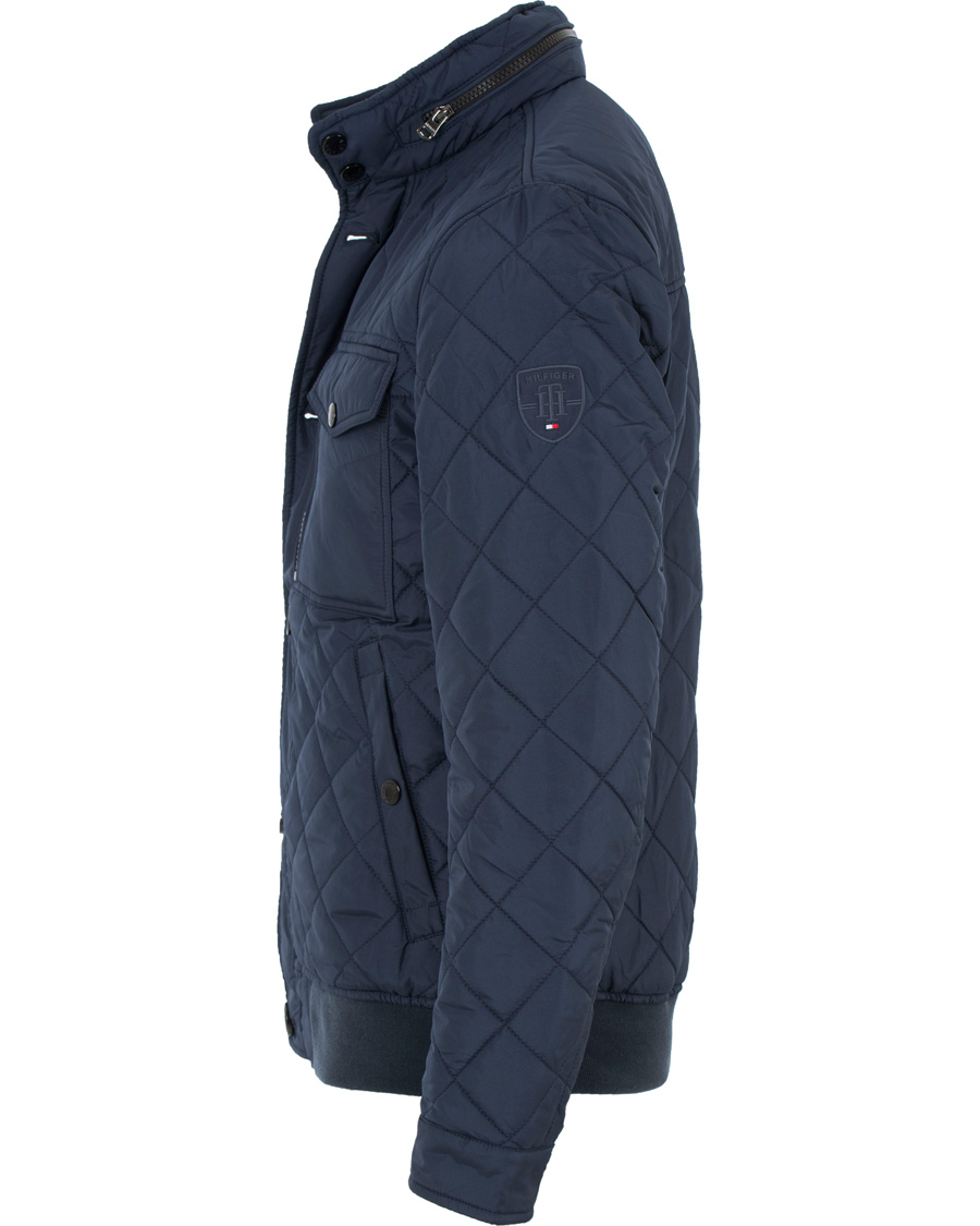 Herre | Jakker | Tommy Hilfiger | Diamond Quilted Bomber Jacket Navy Blazer