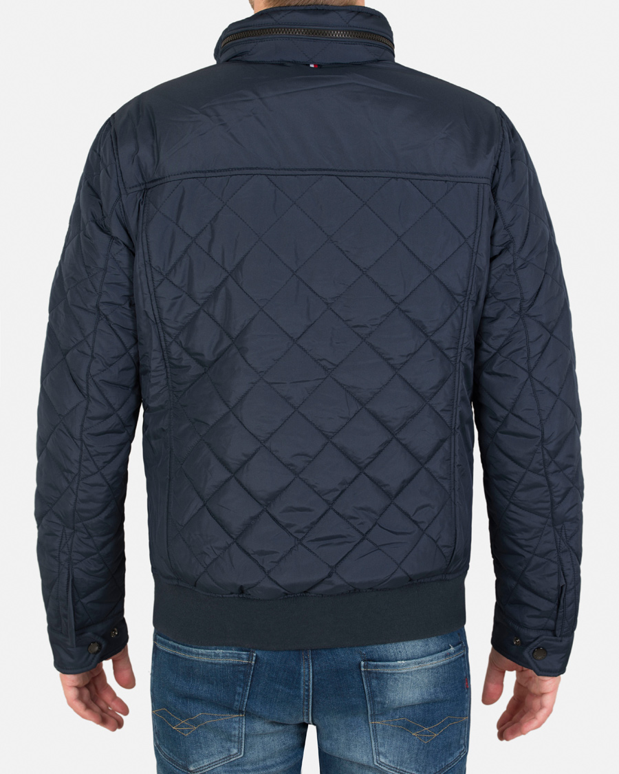 Herre | Jakker | Tommy Hilfiger | Diamond Quilted Bomber Jacket Navy Blazer