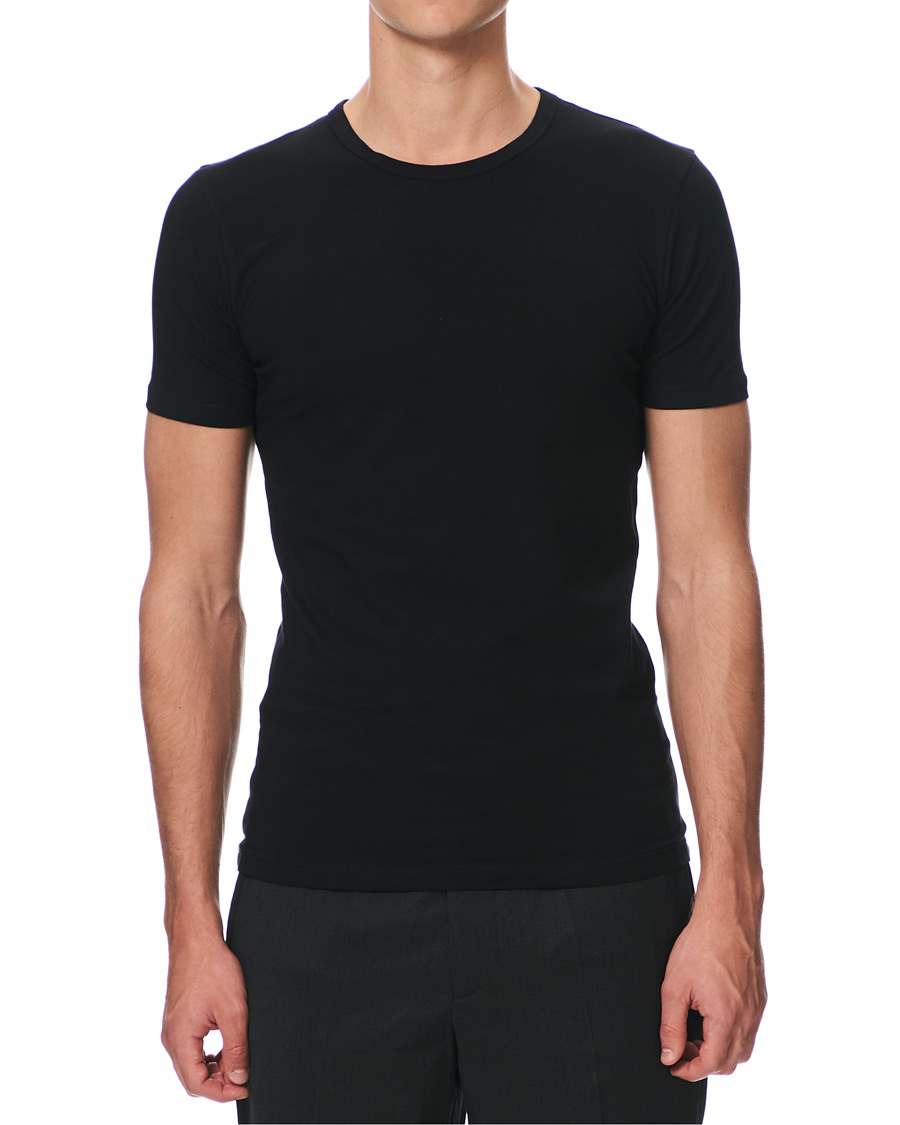 Herre | T-Shirts | BOSS BLACK | BOSS 2-Pack Crew Neck Slim Fit Tee Black