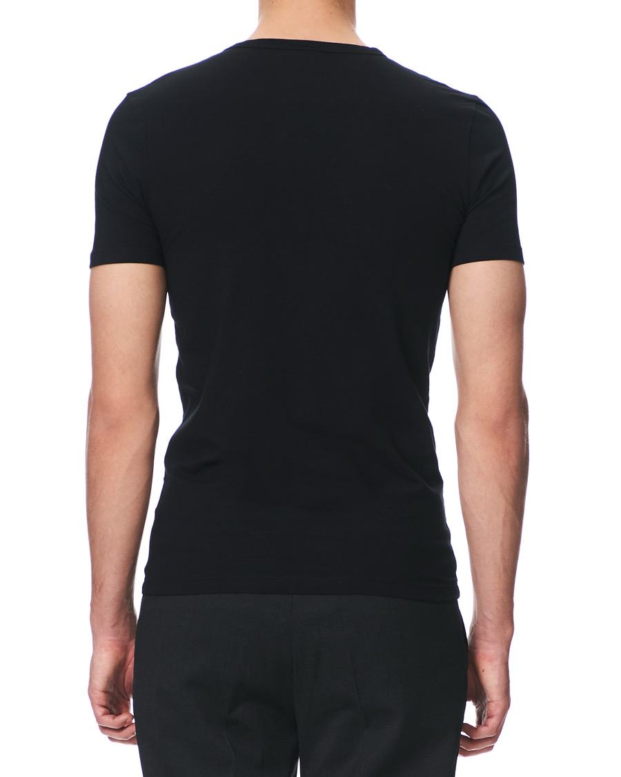 Herre | T-Shirts | BOSS BLACK | BOSS 2-Pack Crew Neck Slim Fit Tee Black