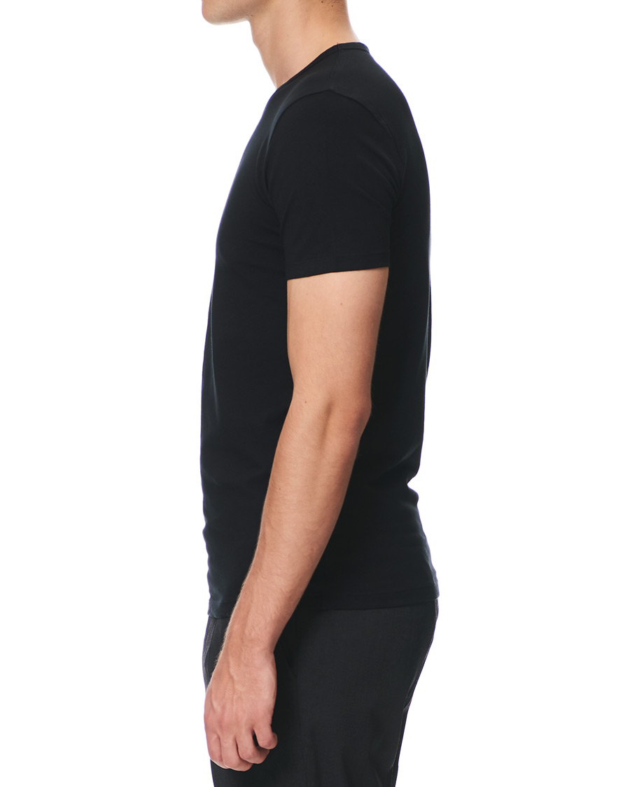 Herre | T-Shirts | BOSS BLACK | BOSS 2-Pack Crew Neck Slim Fit Tee Black