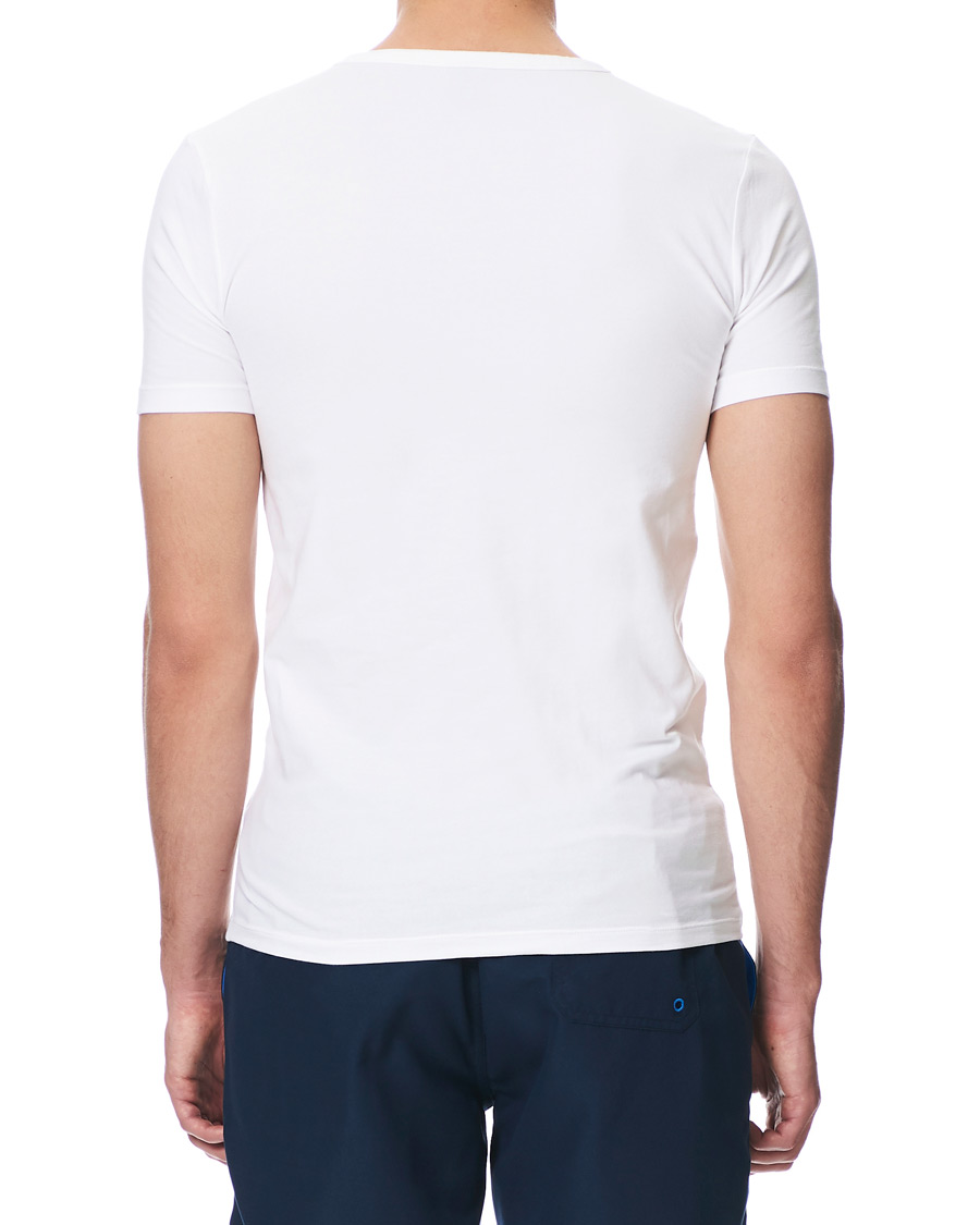 Herre | T-Shirts | BOSS BLACK | BOSS 2-Pack V-Neck Slim Fit Tee White