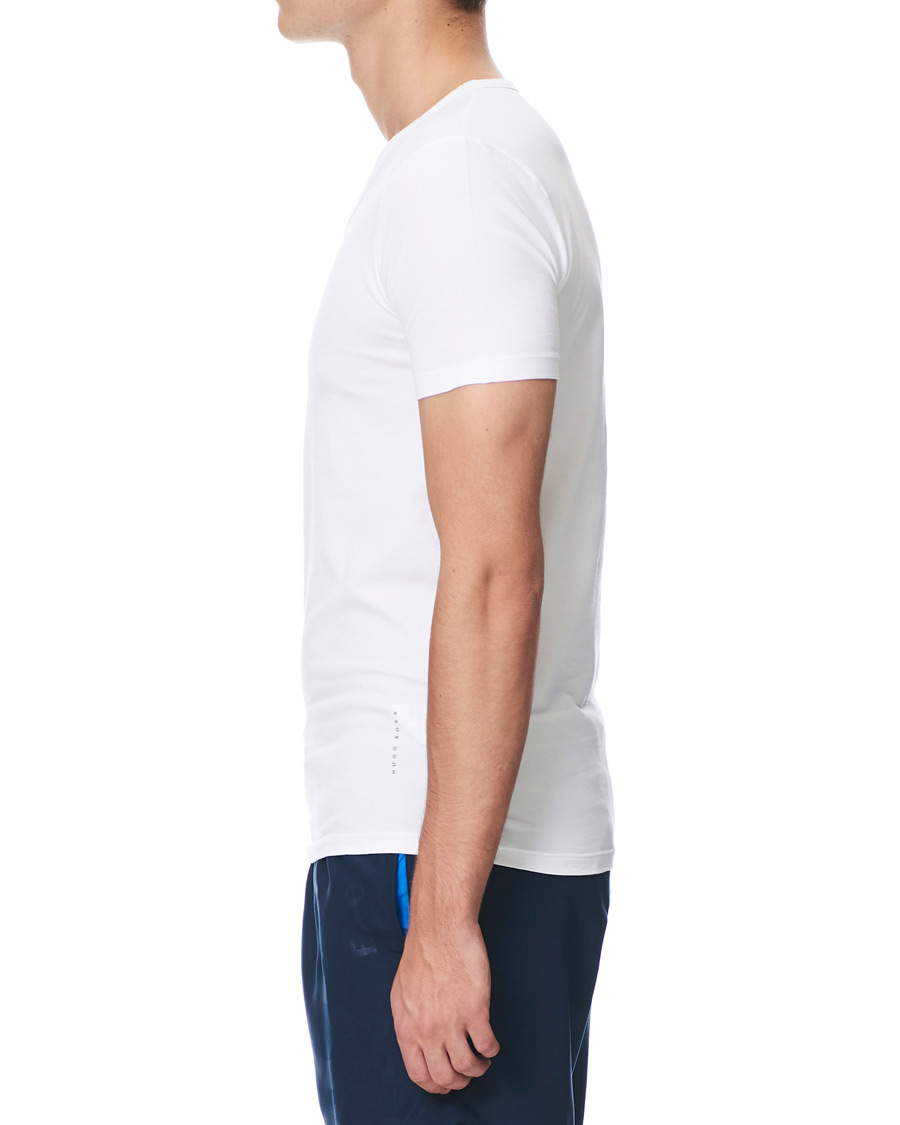 Herre | T-Shirts | BOSS BLACK | BOSS 2-Pack V-Neck Slim Fit Tee White