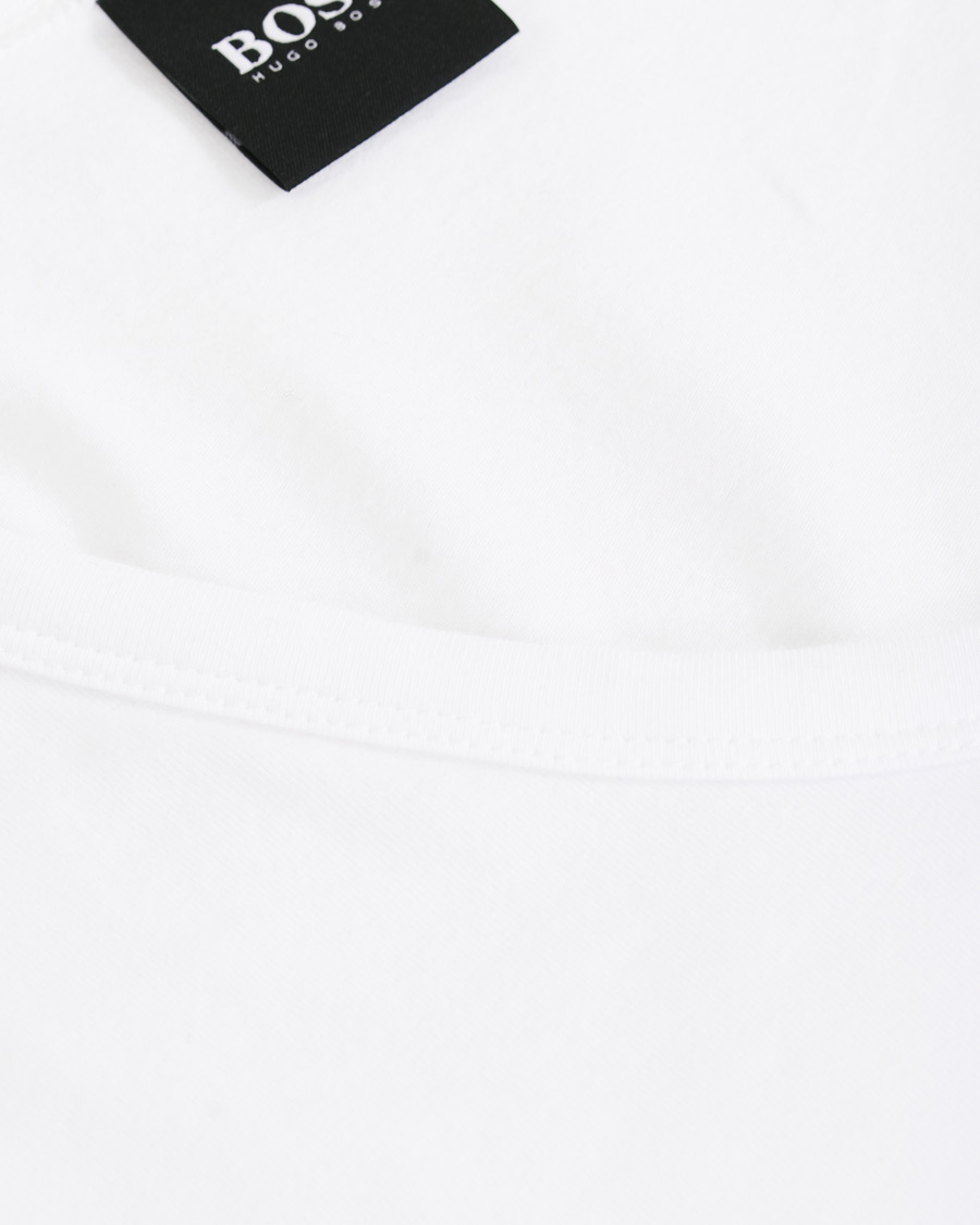 Herre | T-Shirts | BOSS BLACK | BOSS 2-Pack V-Neck Slim Fit Tee White