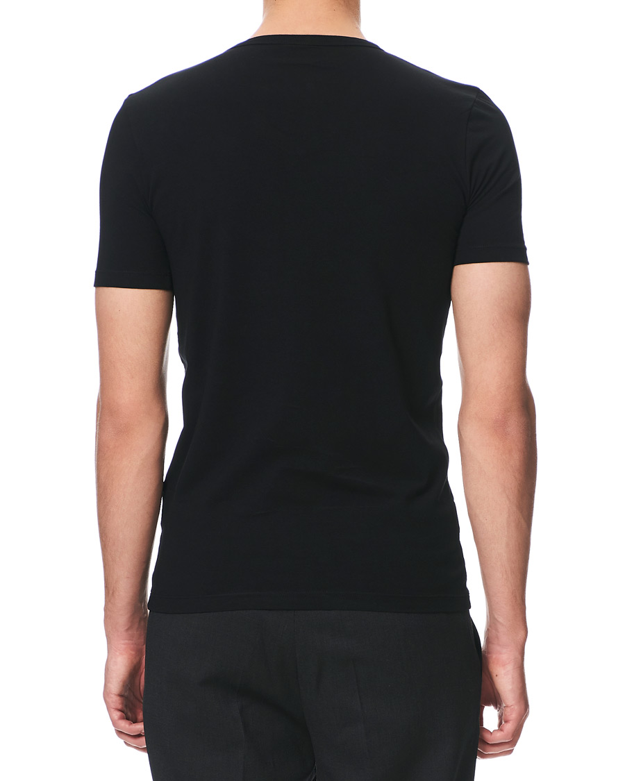 Herre | T-Shirts | BOSS BLACK | BOSS 2-Pack V-Neck Slim Fit Tee Black