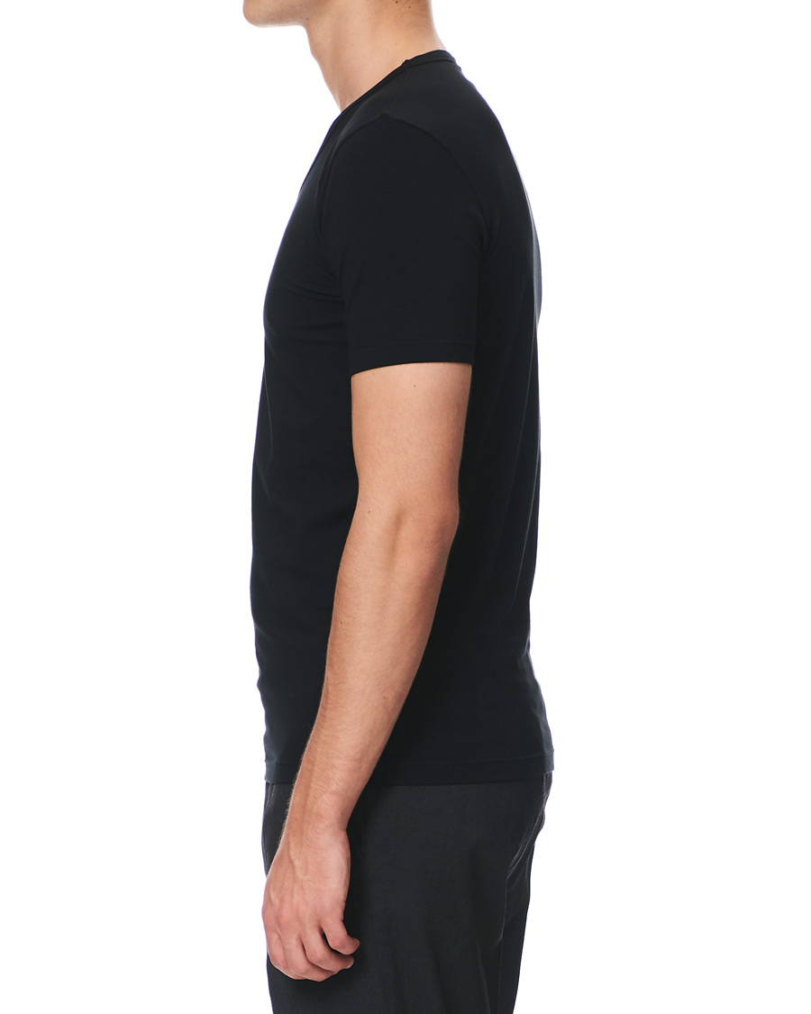 Herre | T-Shirts | BOSS BLACK | BOSS 2-Pack V-Neck Slim Fit Tee Black