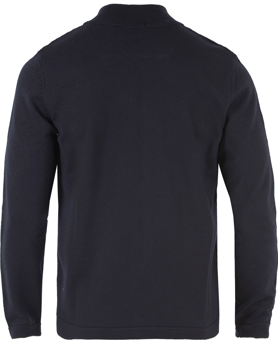 Herre | Gensere | BOSS BLACK | BOSS Inat Stuctured Front Zip Jacket Dark Navy