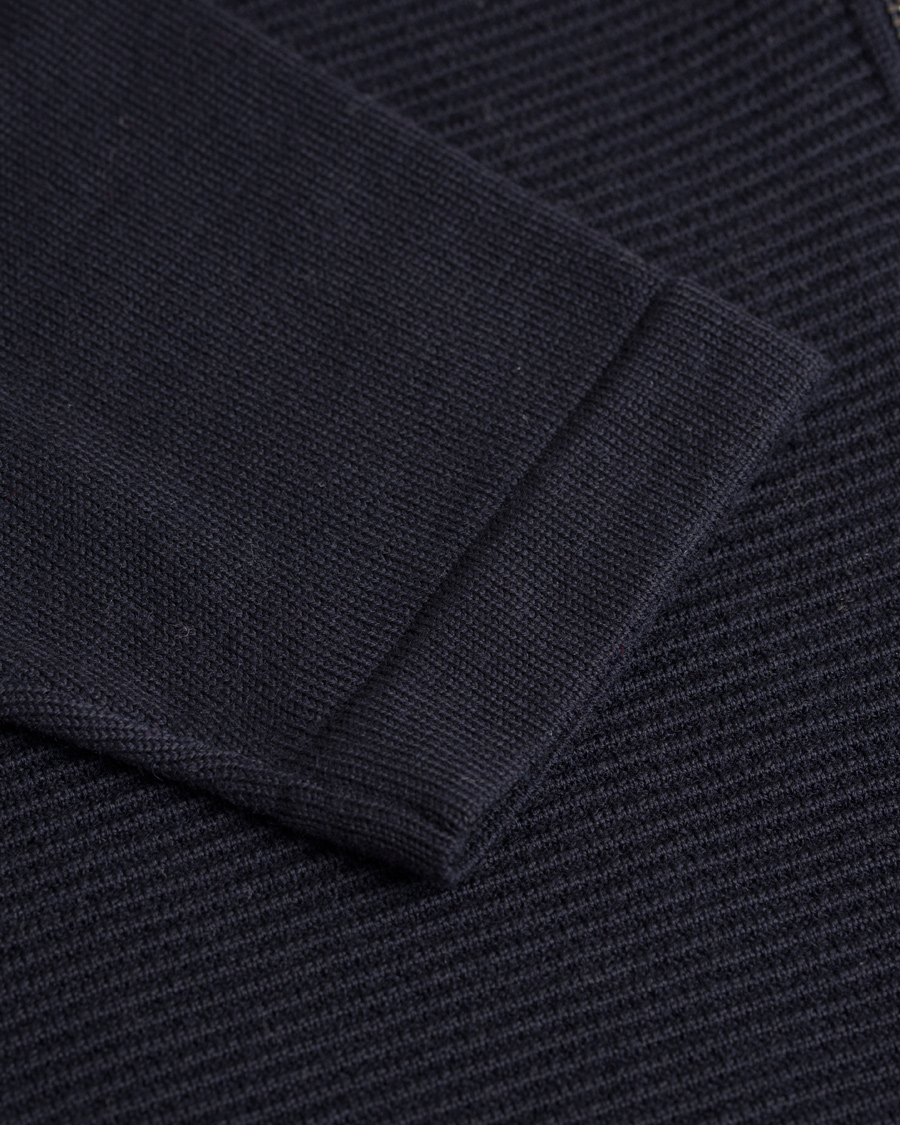 Herre | Gensere | BOSS BLACK | BOSS Inat Stuctured Front Zip Jacket Dark Navy