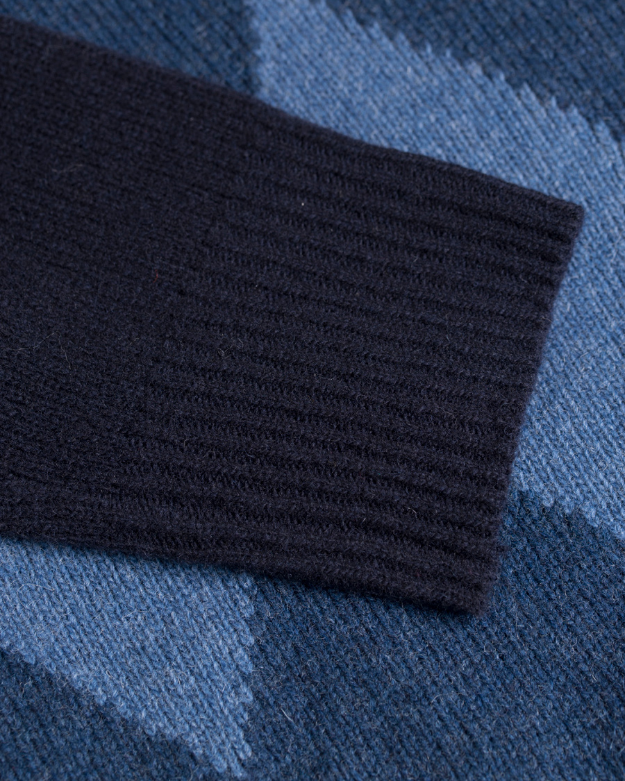 Herre | Gensere | NN07 | Argyle Rollneck Navy