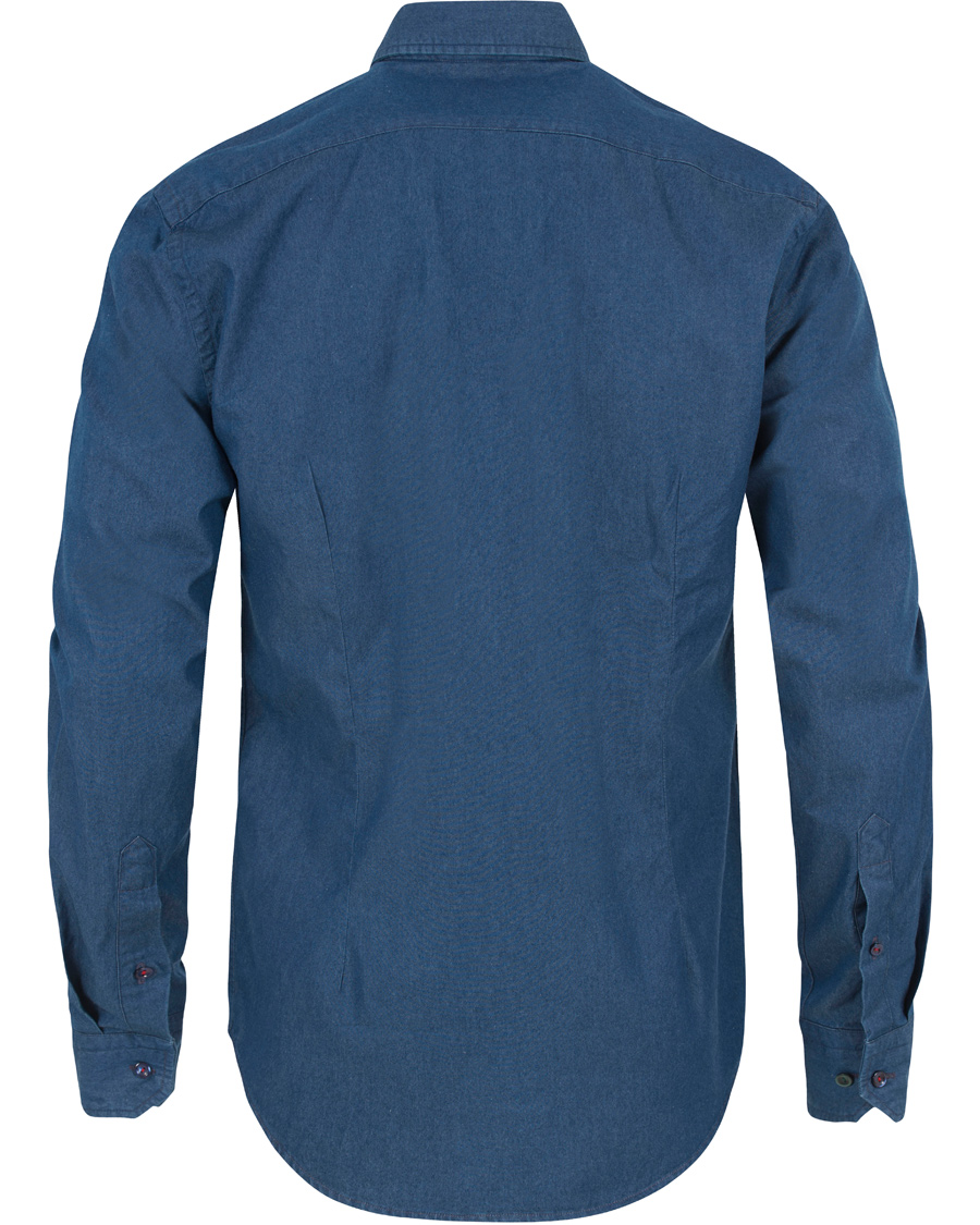 Herre | Skjorter | Eton | Slim Fit Denim Shirt Blue