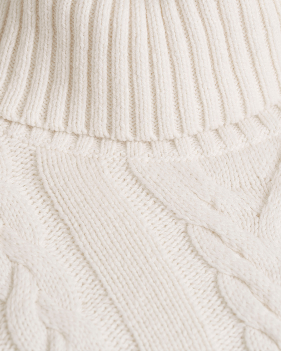 Herre | Gensere | GANT | Cable Turtleneck Eggshell